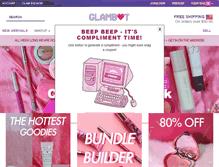 Tablet Screenshot of glambot.com